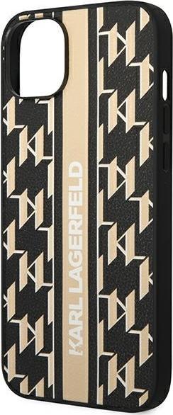Image du produit Karl Lagerfeld KLHCP14SPGKLSKW iPhone 14 6.1 "étui rigide marron / marron à rayures Monogram (Apple iPhone 14)