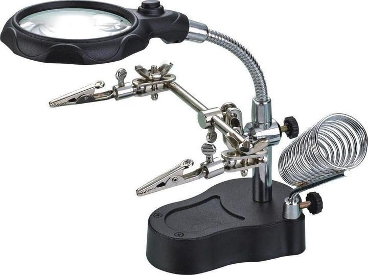Produktbild JTI Lupe mit LED-Beleuchtung und Clips
