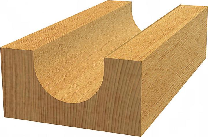 Produktbild Bosch Professional Zubehör Hohlkehlfräser Expert for Wood, 8 mm, R1 3 mm, D 6 mm, L 12,7 mm, G 50,8 mm