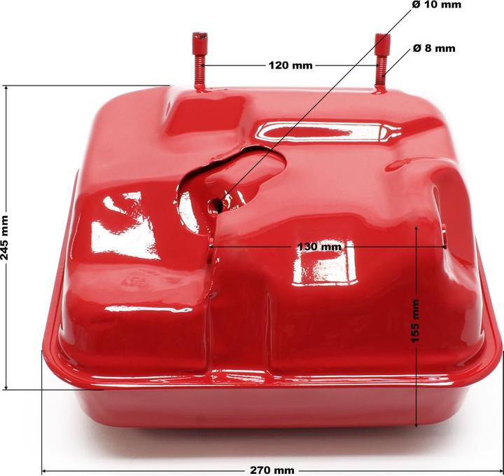 Actual product image Wiltec Spare Part Petrol Gasoline Engine fuel tank for 13 hp