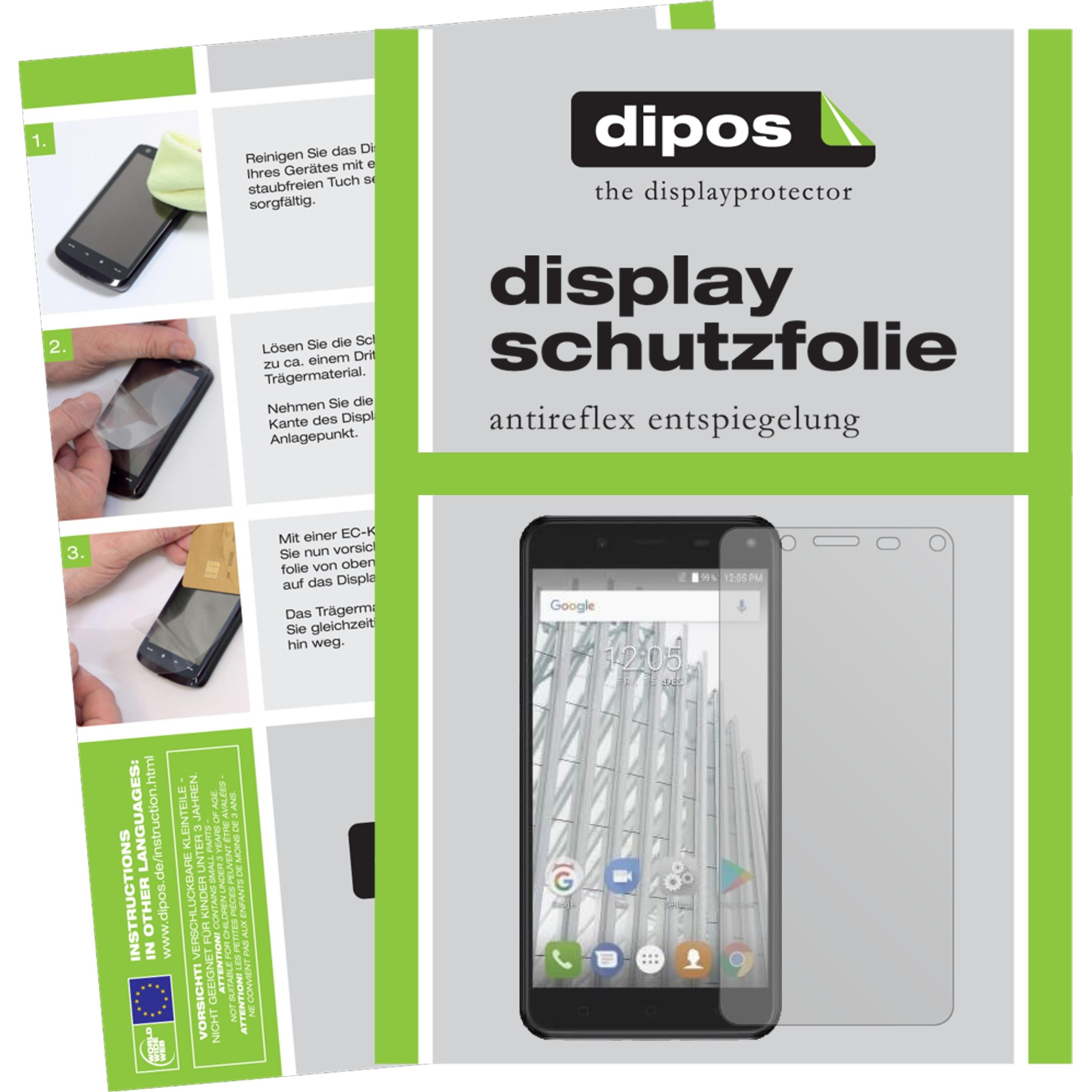 Dipos Displayschutzfolie Antireflex (5 Stück, Walton Primo HM4i), Smartphone Schutzfolie, Transparent