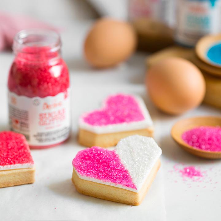Actual product image Decora Sugar Crystals - Red (100g) (1 pcs.)