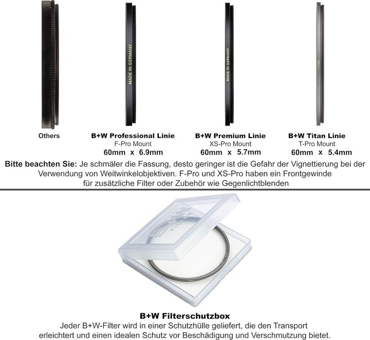 Immagine prodotto B+W T-Pro 007 Clear MRC nano (60 mm, Filtro di protezione)