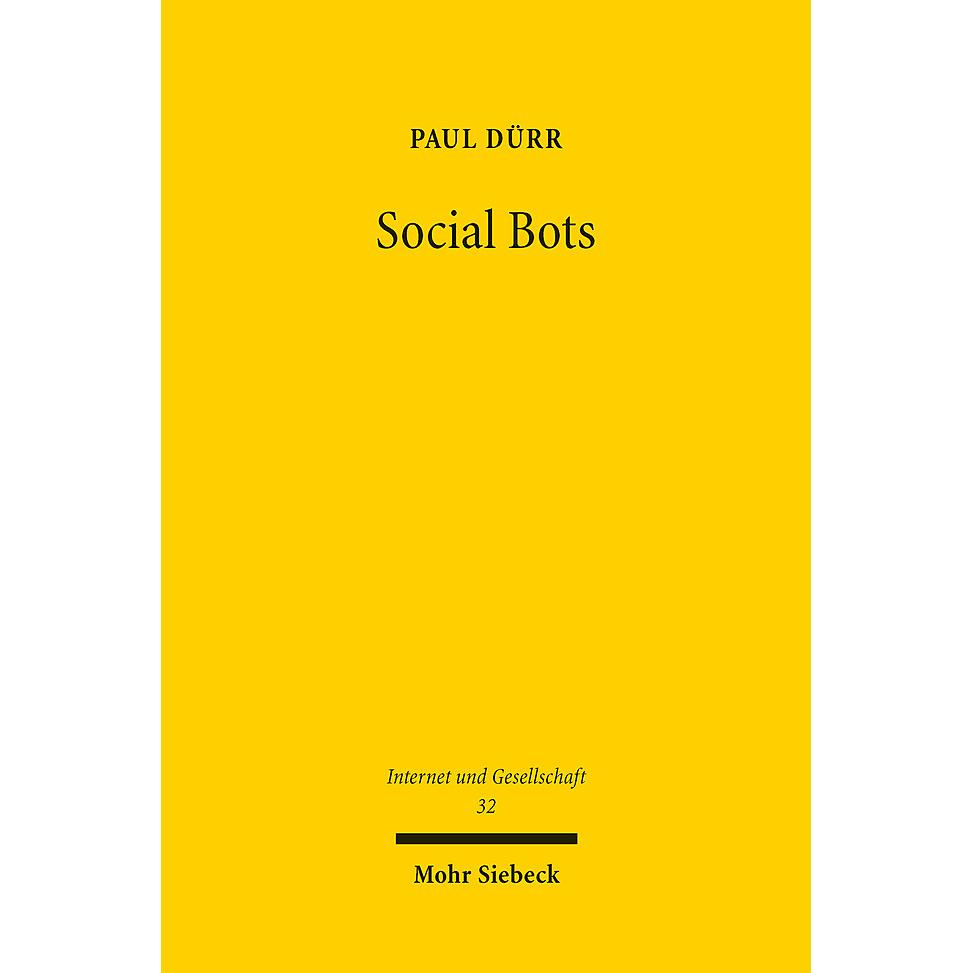 Thumbnail - Dürr:Social Bots, Fachbücher von Paul Dürr