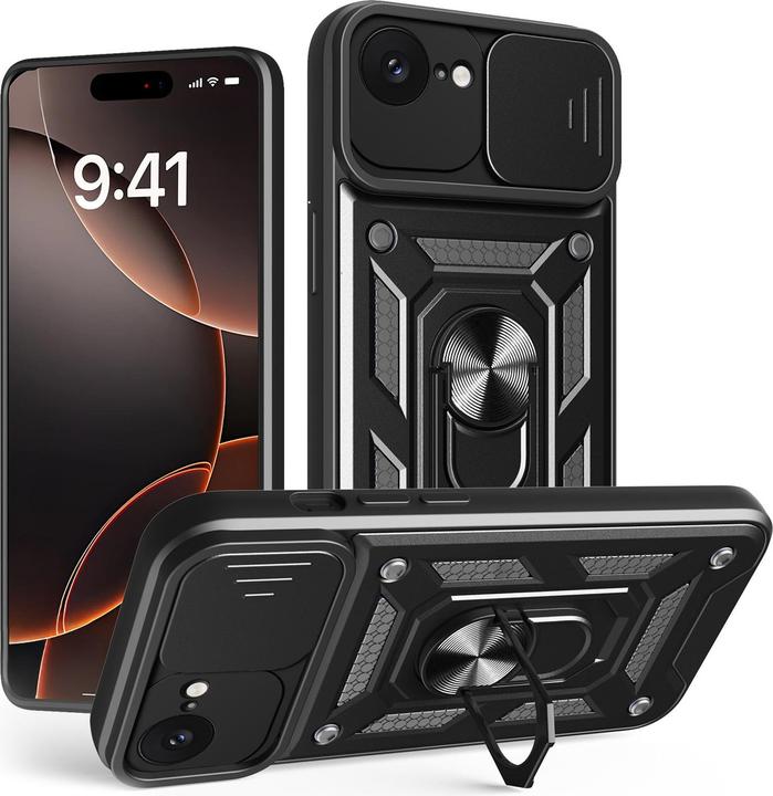 Actual product image OEM Defender Slide case for iPhone SE 2024 black (Apple iPhone 16e)