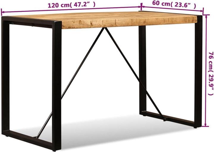Image du produit vidaXL Esstisch (120 x 60 x 76 cm)
