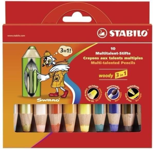 Immagine prodotto STABILO woody 3 in 1 (Colorato, 10 x)