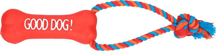 Red Dingo DINGO Rope with blue bone - Toy for dogs - 13 cm (Dog chew toy)