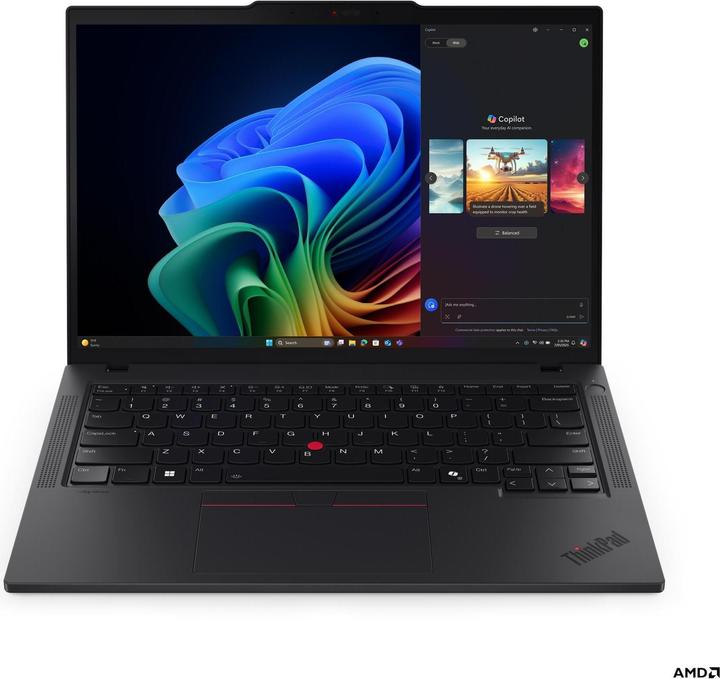 Produktbild Lenovo ThinkPad T14 Gen 6 (14", AMD Ryzen AI 7 PRO 350, 64 GB, 1000 GB, DE)