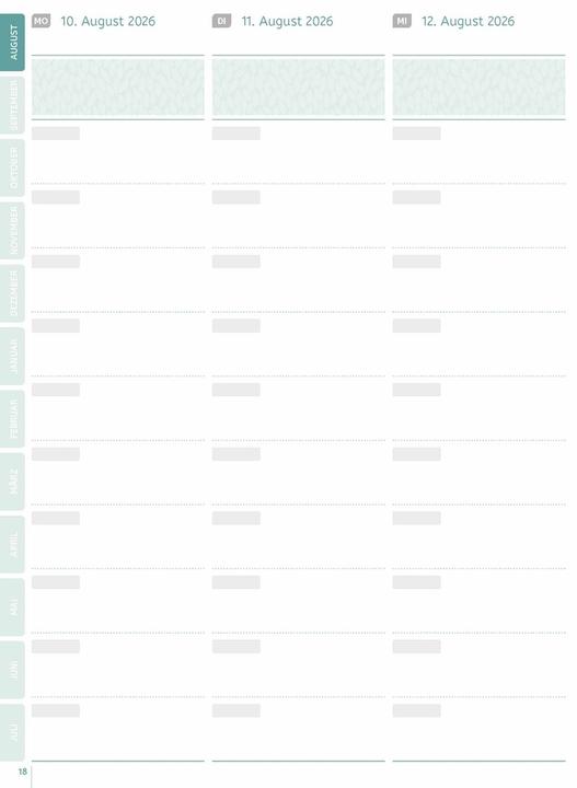 Produktbild Mein Lehrerplaner (A5, 1 Woche / 2 Seiten)