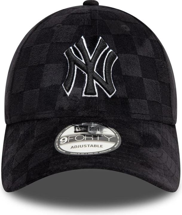 Produktbild New Era 9Forty Strap Cap - Check New York Yankees Schwarz