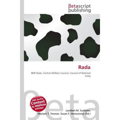 Rada, Fachbücher von Miriam T. Timpledon, Lambert M. Surhone, Susan F. Marseken