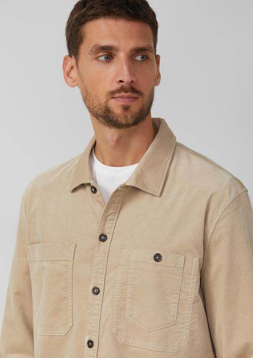 Actual product image S.Oliver Hemd Regular Fit: Feincord-Overshirt mit Brusttaschen und Label-Detail (M)