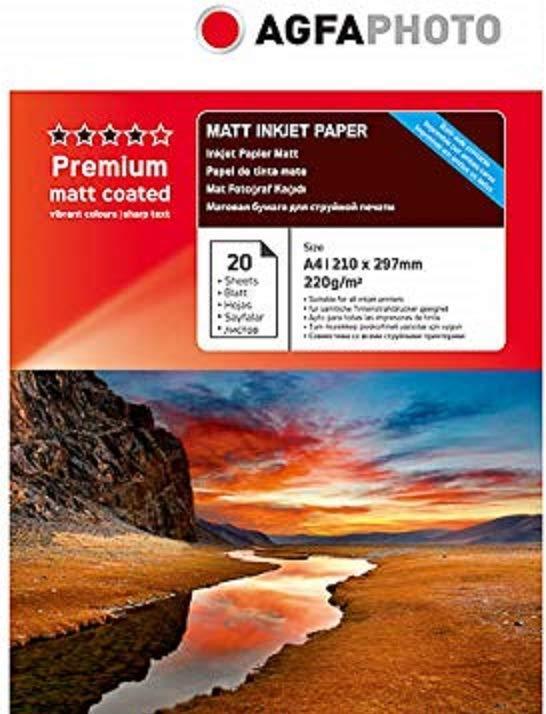 Actual product image AGFAPHOTO Premium Double Side Matt-Coated 220 g A 4 20 sheets (220 g/m², A4, 1 x)