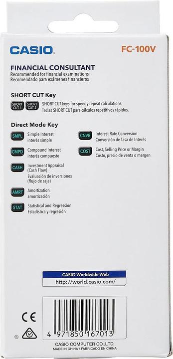 Actual product image Casio Scientific calculator FC-100V