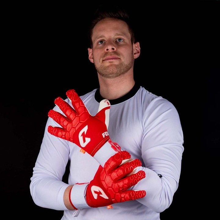 Produktbild Catch & Keep Fussballhandschuhe Fly Red Soul Gr. 8 Rot Torwart Keeper Goalie Handschuhe (8)