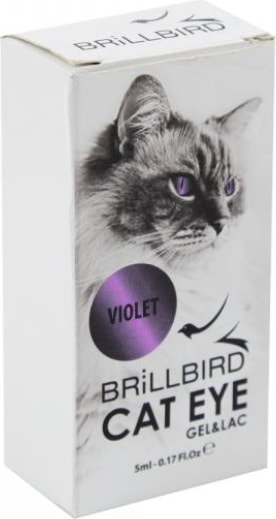 BrillBird Cat Eye Gel&Lac “violet” -5ml (Violet, Gel-Effekt Nagellack)