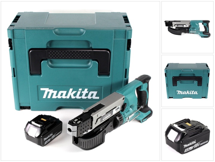 Immagine prodotto Makita DFR 550 T1J Cacciavite a batteria 18V 25-55mm + 1x batteria 5,0Ah + Makpac - senza caricatore (Batteria ricaricabile)