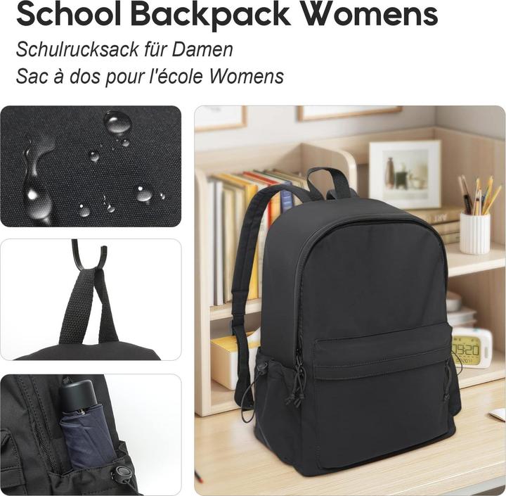 Produktbild Only-Bags.Store Rucksack Schule Teenager, Schultasche, Schulranzen mit Laptopfach (20 l)