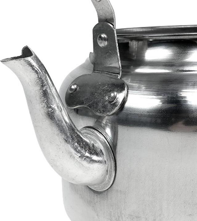 Produktbild Viana Dekorative Teekanne Zink mit Holzgriff als origineller Blumentopf