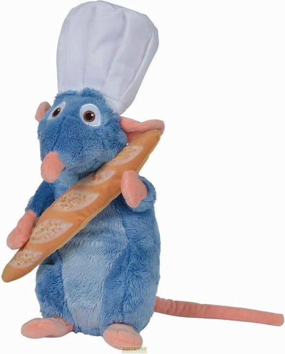 Actual product image Simba Disney: Ratatouille - Remy with Chef Hat and Baguette 25 cm Plush