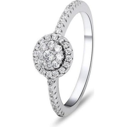 Brilio, Ring, Silver - Beautiful silver ring with zircons RI029W - Circuit: 52 mm, (52)