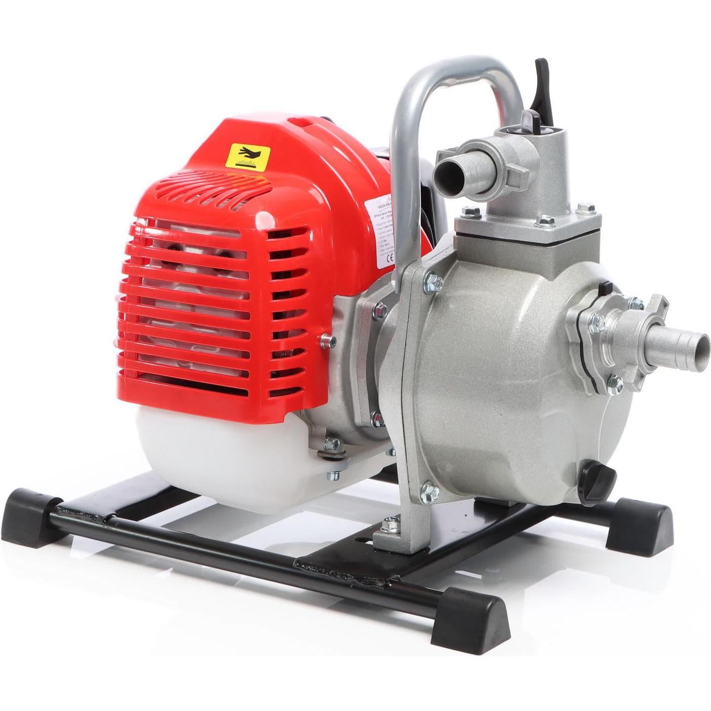 XPOtool, Wasserpumpe, Benzin Wasserpumpe 1,47kW 38mm 15000l/h 35m Gartenpumpe 2-Takt-Motor (Gartenpumpe)