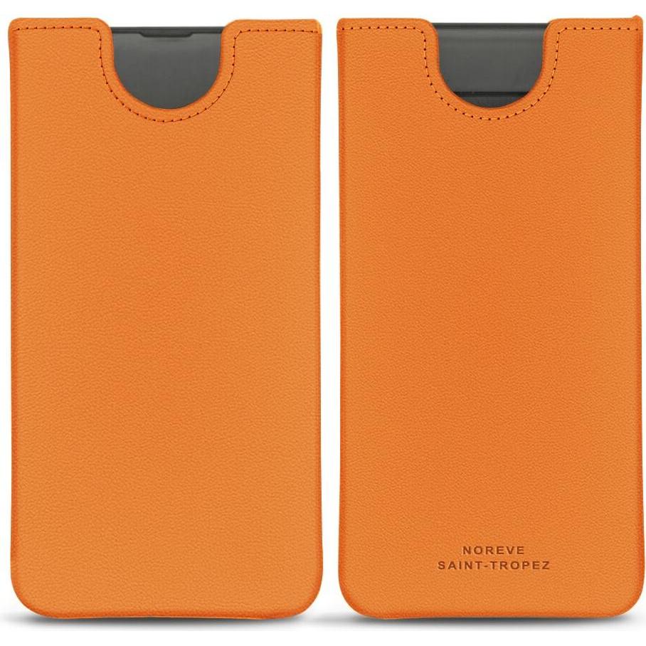Noreve Lederschutzhülle (Samsung Galaxy S10), Smartphone Hülle, Orange
