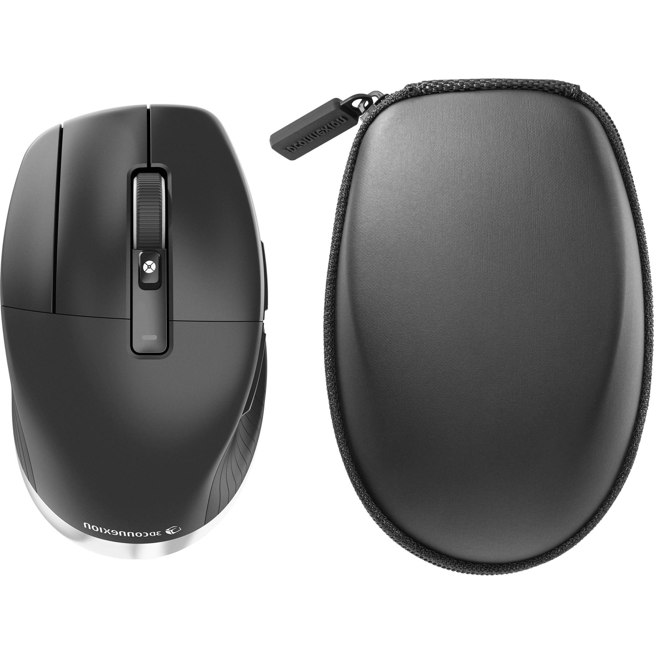3Dconnexion CadMouse Pro (Kabellos, Kabelgebunden), Maus, Schwarz, Silber