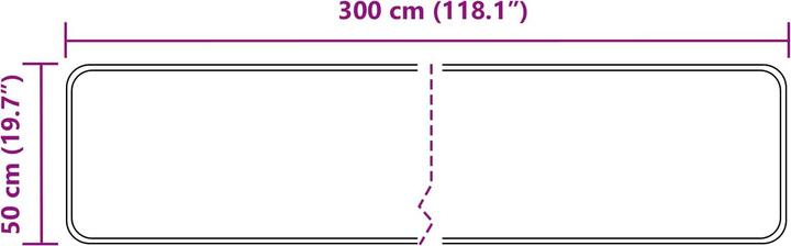 Produktbild vidaXL Läufer Teppich (300 x 50 cm)