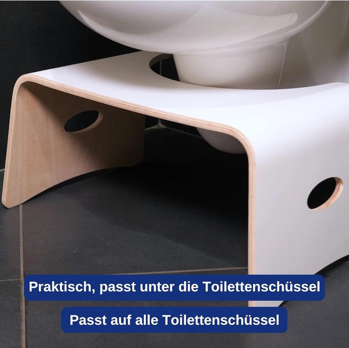 Image du produit Well Care Tabouret de toilette Bois laqué Blanc