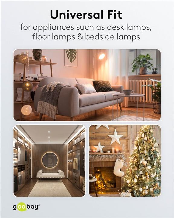 Produktbild Goobay Netzkabel mit Schalter (1.50 m)