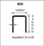 Produktbild Dutack 5088020 Nicht 12 mm galvanisch verzinkt für NT816S und N816Mg (10000x)
