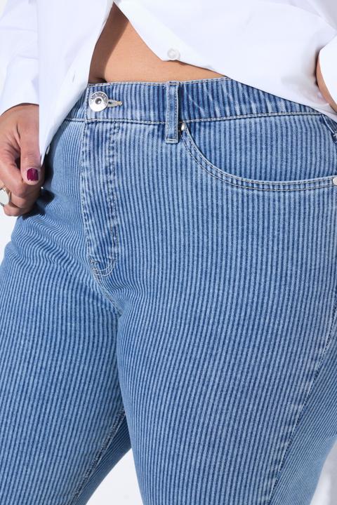 Immagine prodotto Studio Untold Mom jeans con cinque tasche e righe (48)