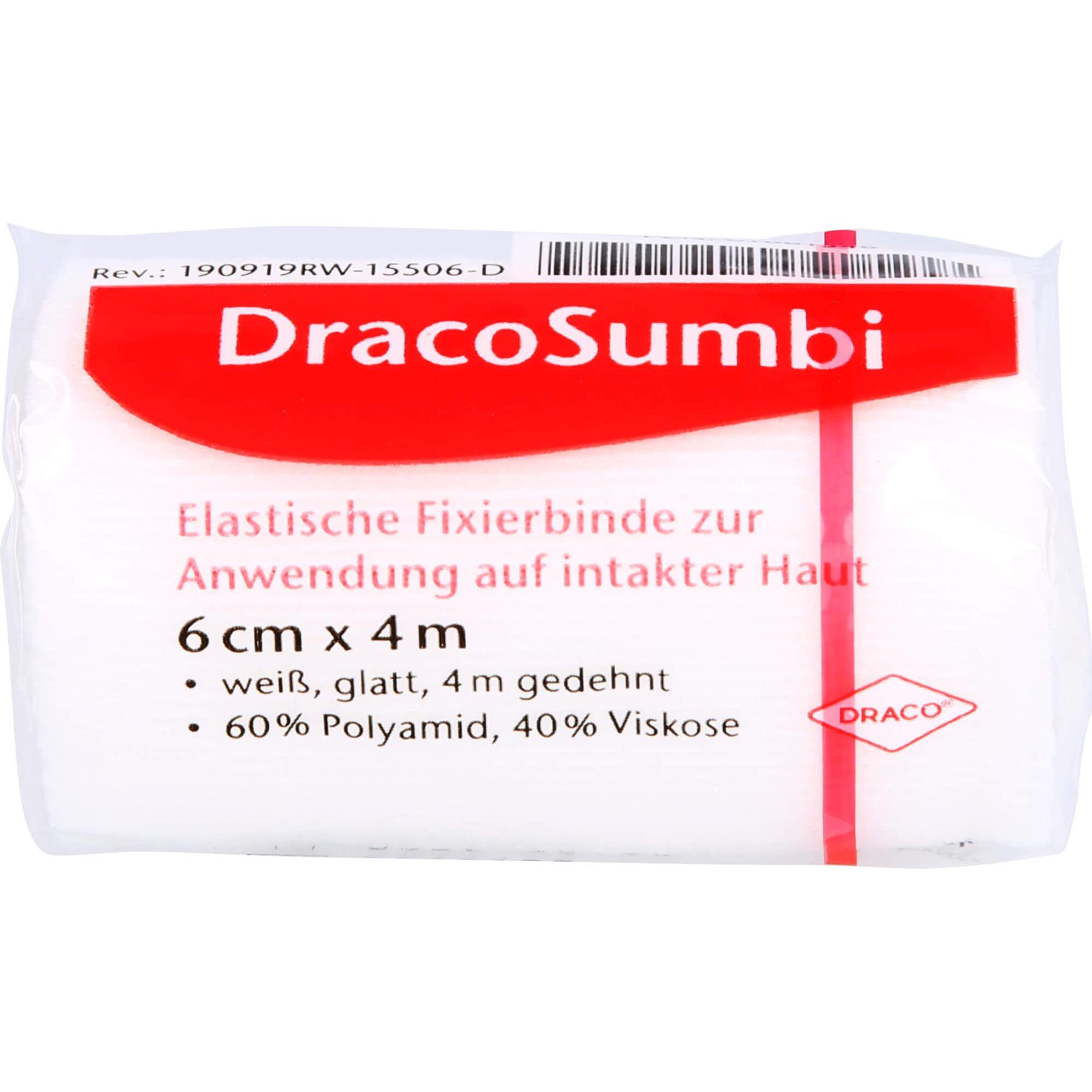 Thumbnail - Dr. Dry, Verbandsmaterial, DracoSUMBI FIXIERB WEISS 6CM, 1 St BIN