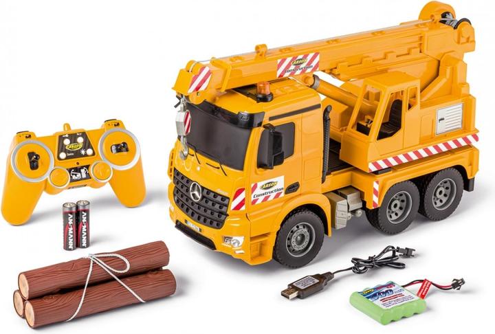 Productafbeelding Carson 1:20 MB Arocs Kraanvrachtwagen 100% RTR (RTR Gereed voor gebruik)