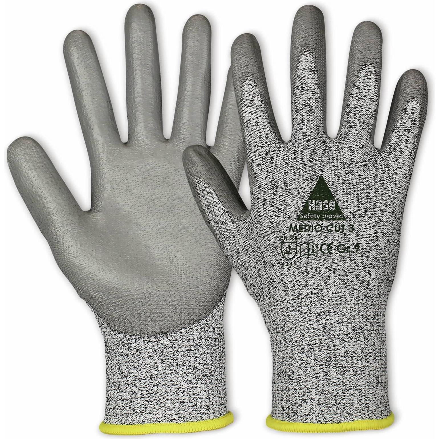 Hase Safety Gloves, Schutzhandschuhe, Schnittschutz-Arbeitshandschuhe Medio Cut 3, EN 388, EN 420, Grösse 6 (6)