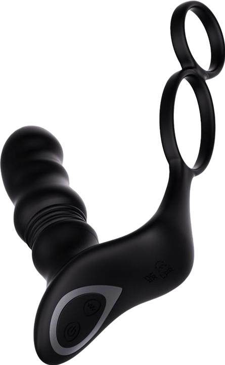 Produktbild IntoYou Womp – Stossendes und vibrierendes Prostatamassagegerät mit Fernbedienung – Schwarz