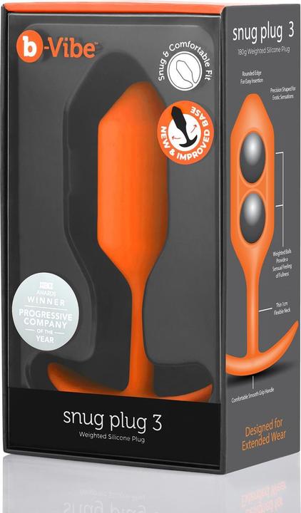 Image du produit Earthly Body B-Vibe - Snug Plug 3 Orange