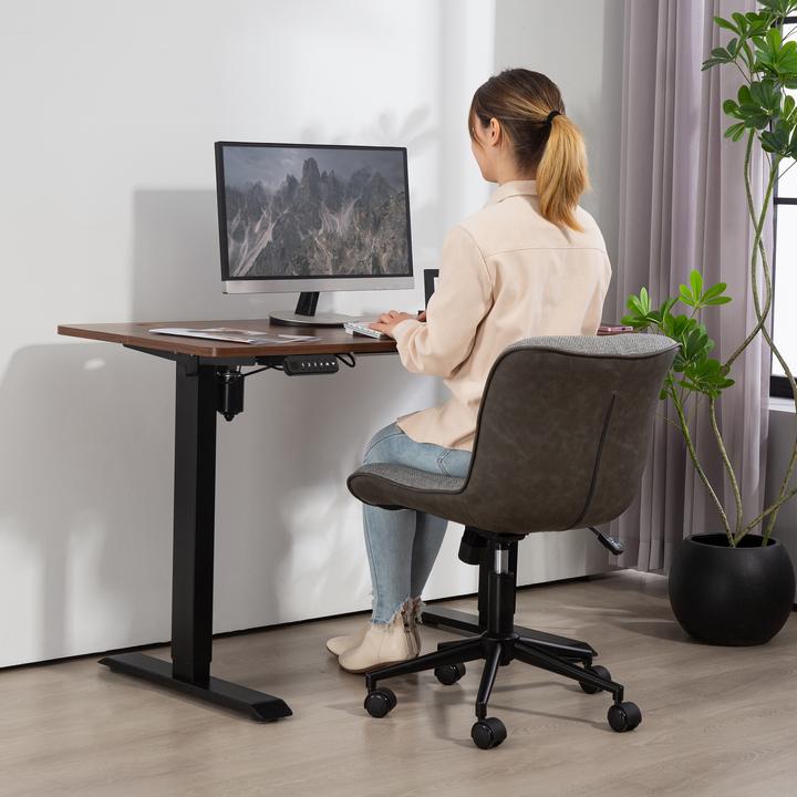 Produktbild Homcom Bürostuhl Polyester, Schaumstoff Dunkelgrau