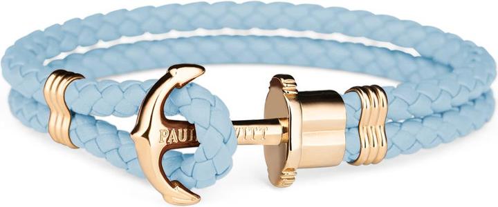 Immagine prodotto Paul Hewitt Bracciale ad ancora Phrep Gold Niagara (21 cm, Cuoio, Metallo)