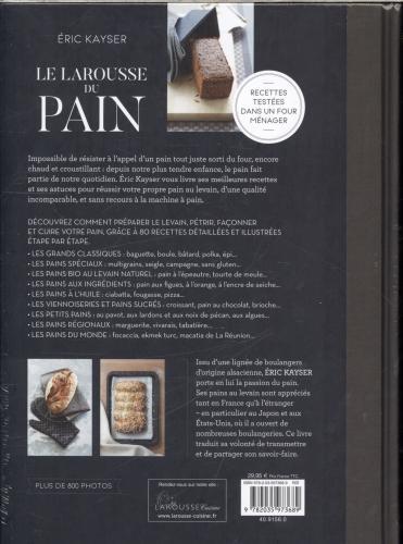 Actual product image Larousse pratique Le Larousse du pain : 80 recettes de pains et viennoiseries (French, Kayser Eric, 2019)