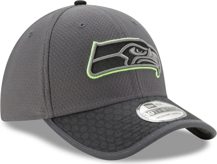 Actual product image New Era 39Thirty Cap - NFL 2017 SIDELINE Seattle Seahawks (XL)