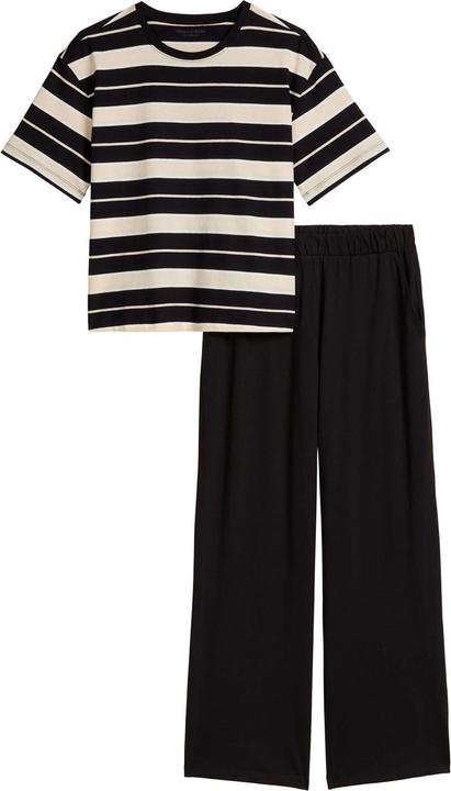 Black, French Oak Stripe