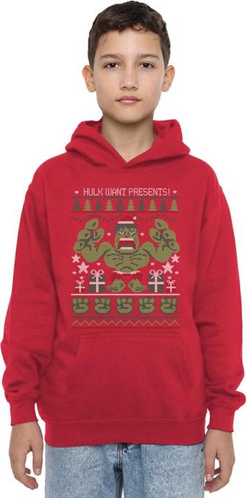 Image du produit Hulk - Sweat à capuche Noël WANT PRESENTS - Enfant (128)