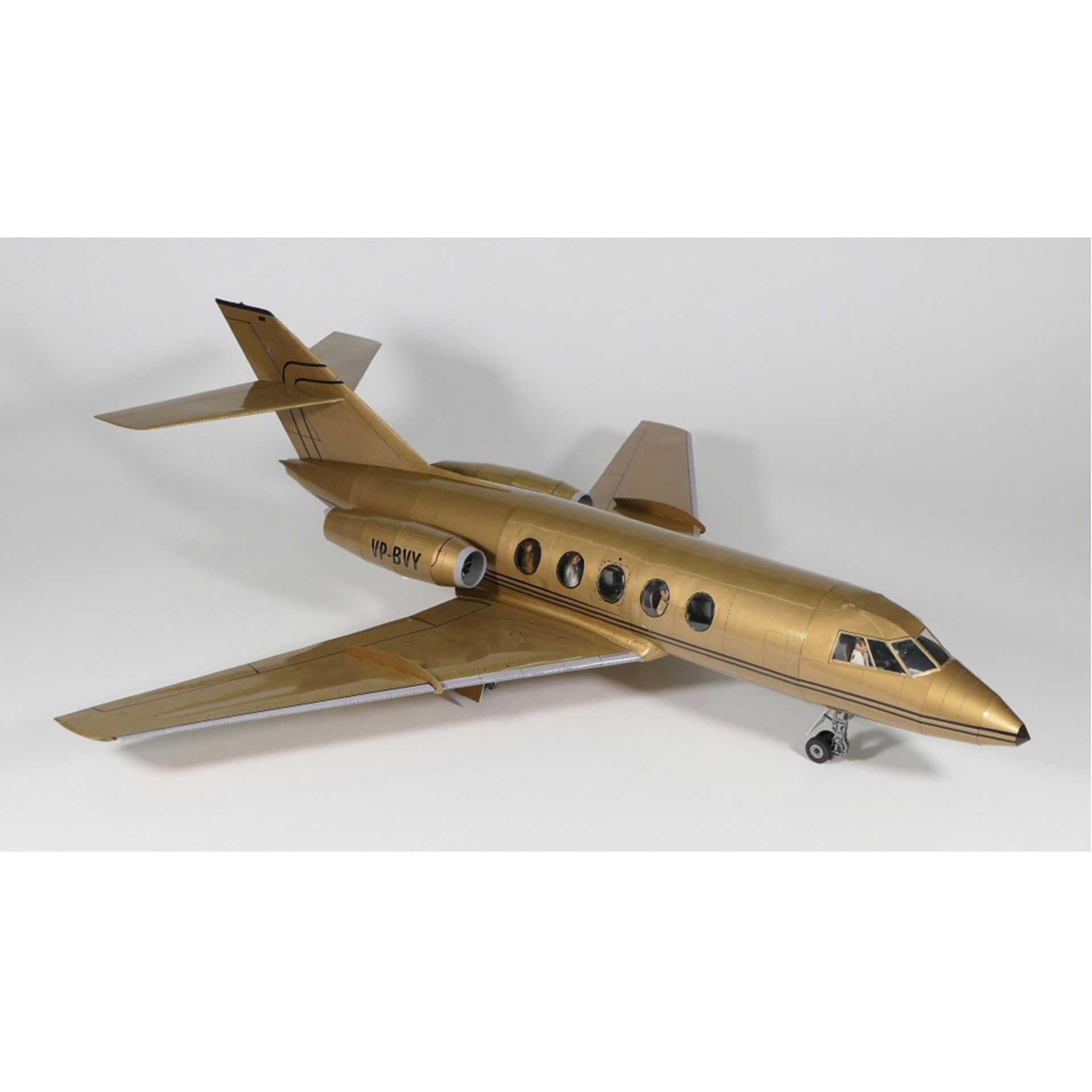 Geli dassault falcon mattgold kartonmodell