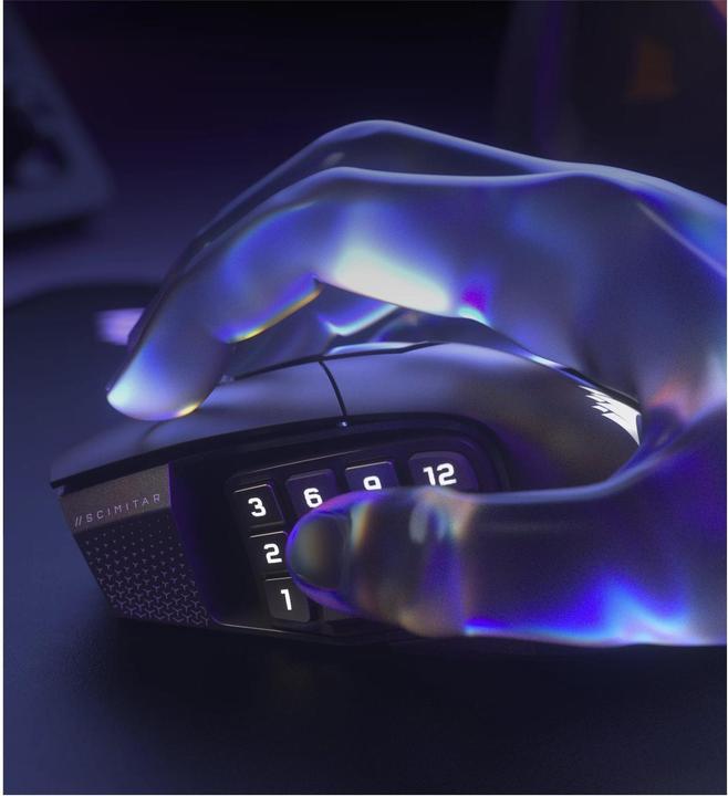 Produktbild Corsair Gaming-Maus Scimitar Elite Wireless SE, Maus Features (Kabellos)