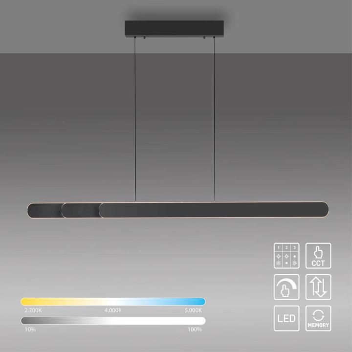 Produktbild Paul Neuhaus LED Pendelleuchte SW ADRIANA ROUND dimmbar Lichttemperaturwechsel höhenverstellbar (5760 lm)