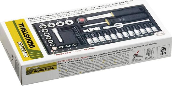 Produktbild Proxxon Steckenschlüsselsatz metrisch 1/4" (6.3mm) (1/2")