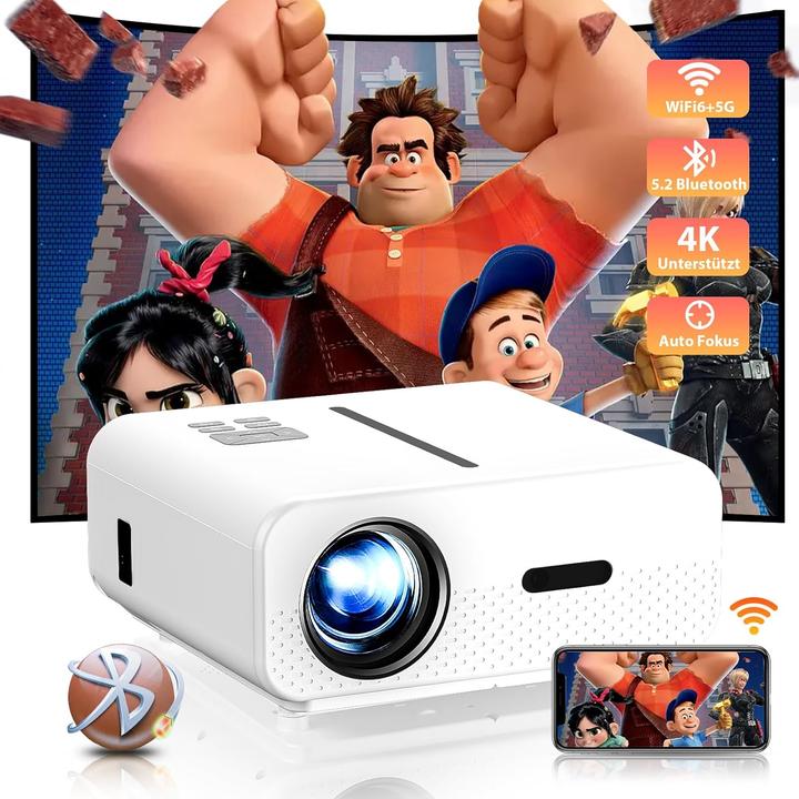 Zoomcat Autofokus Heimkino Beamer 4K (20000 lm)